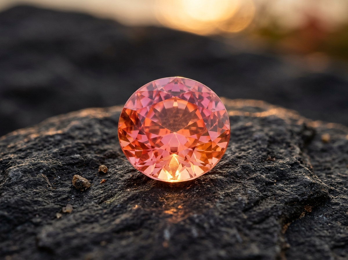 Natural Ceylon Padparadscha Sapphire Gemstone